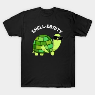 Shell-ebrity Funny Celeabrity Tortoise Pun T-Shirt